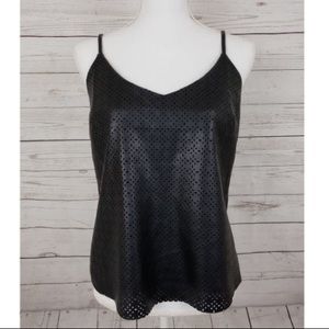 Stella Luce Faux Leather Top